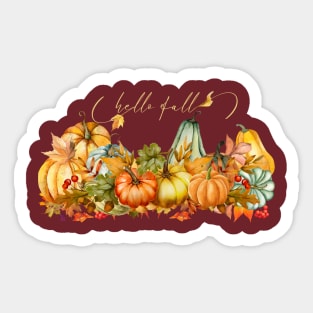 Hello Fall! Sticker